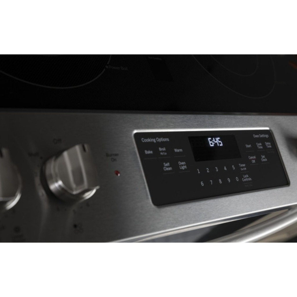 GE-JS645SLSS-5.3 cu. ft. oven capacity
