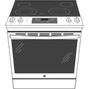 GE-JS645SLSS-Diagram of Electric Range with 4 Elements
