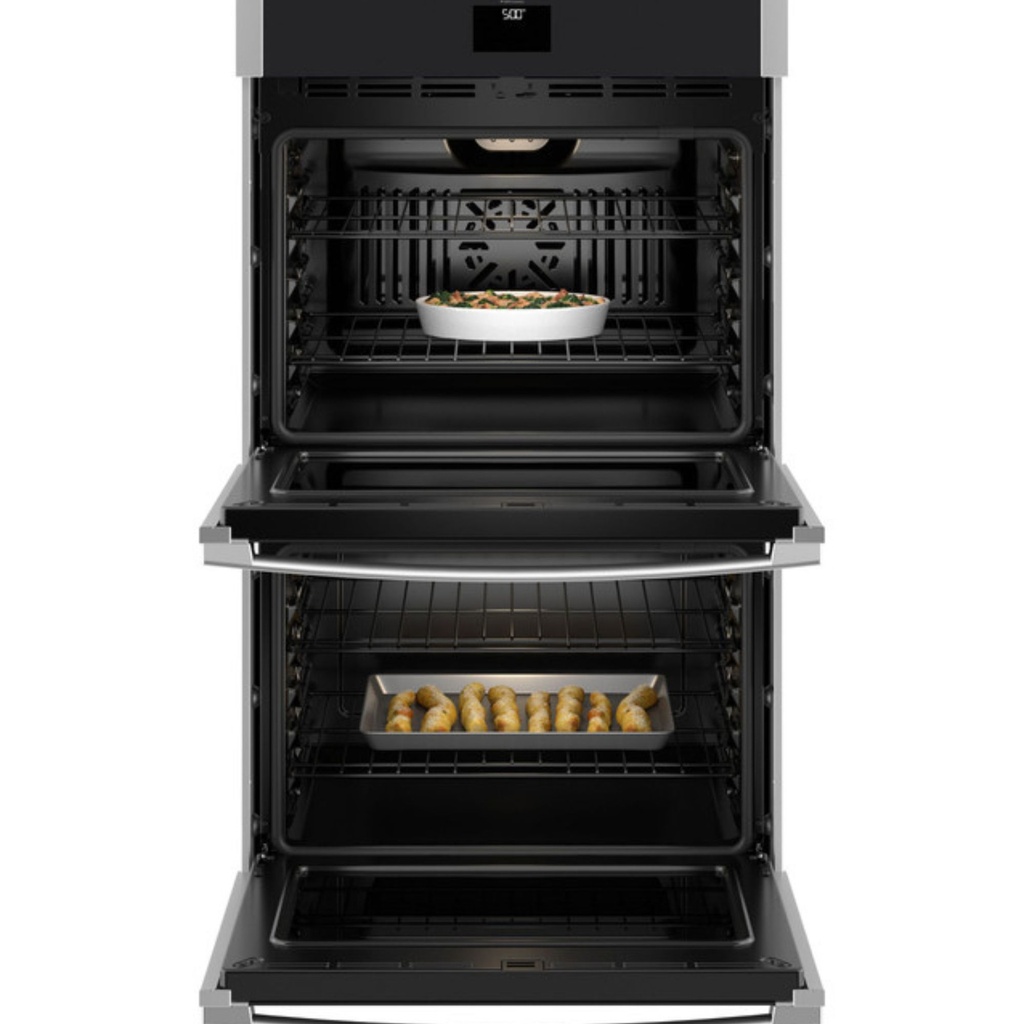 GE-JTD5000SVSS-ovens with food inside