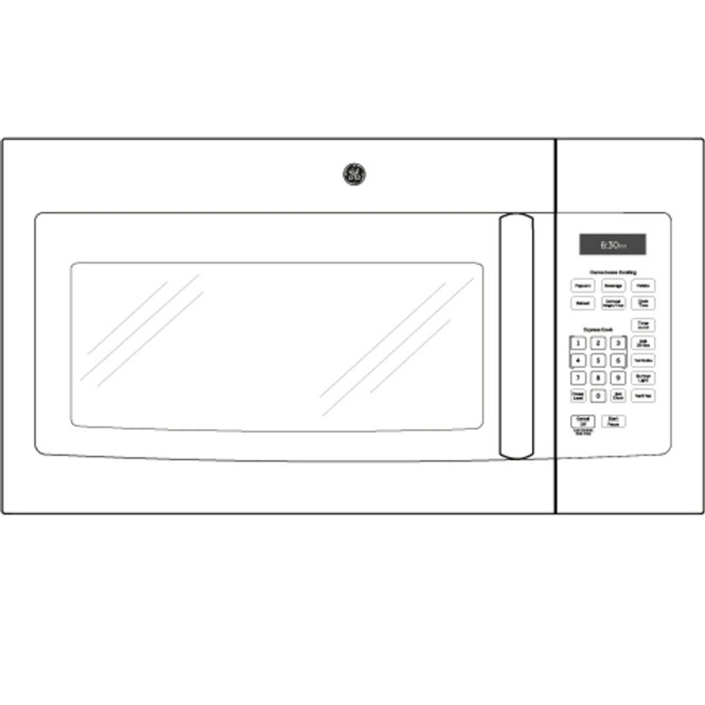 GE-JVM3160DFBB-Diagram of microwave