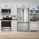 JVM3160RFSS modern stainless steel kitchen setup