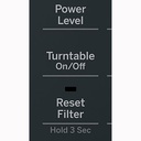 JVM7195SKSS turntable on/off