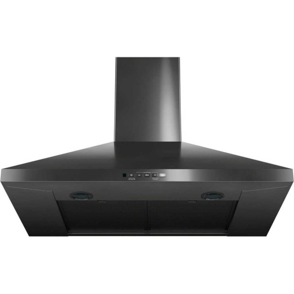 GE-JVW5301BJTS-Wall-Mount Pyramid Chimney Hood