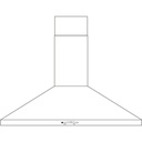 GE-JVW5361SJSS-Diagram of Wall-Mount Pyramid Chimney Hood