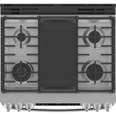 GE-P2S930YPFS-Smart Slide-In Dual Fuel Range with 5 Burners