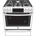 P2S930YPFS diagram of 30" smartdual fuel slide-in front-control fingerprint resistant range