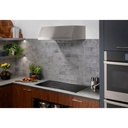 GE-PEP7036DTBB-Modern Kitchen with Built-In Electric Cooktop and Range Hood
