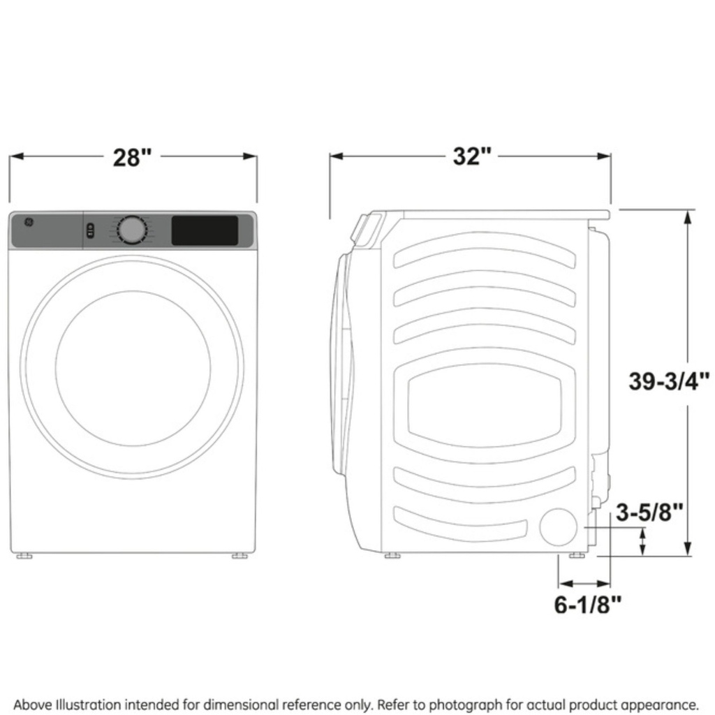 GE-PFD95ESPTDS-dimensional
