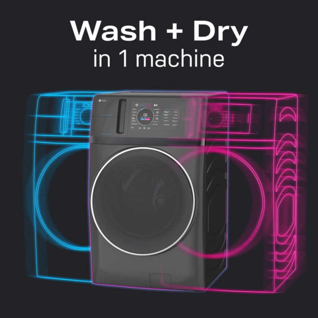 GE-PFQ97HSPVDS-Wash+Dry in 1 machine
