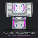 GE-PGE29BYTFS-TwinChill™ Dual Evaporators