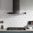 GE-PGP7036DLBB-Modern Kitchen with Gas Cooktop and Range Hood