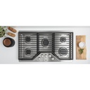 GE-PGP7036SLSS-36" Built-In Gas Cooktop with Five Burners