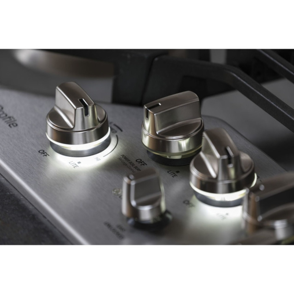 GE-PGP9036SLSS-White LED Backlit Heavy-Duty Knobs