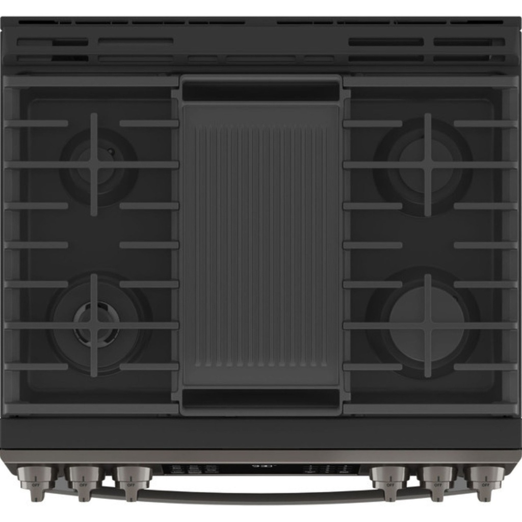 PGS930BPTS smart slide-in gas range with 5 burners