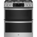 GE-PGS960YPFS-30" Smart Slide-In Front-Control Gas Double Oven Convection