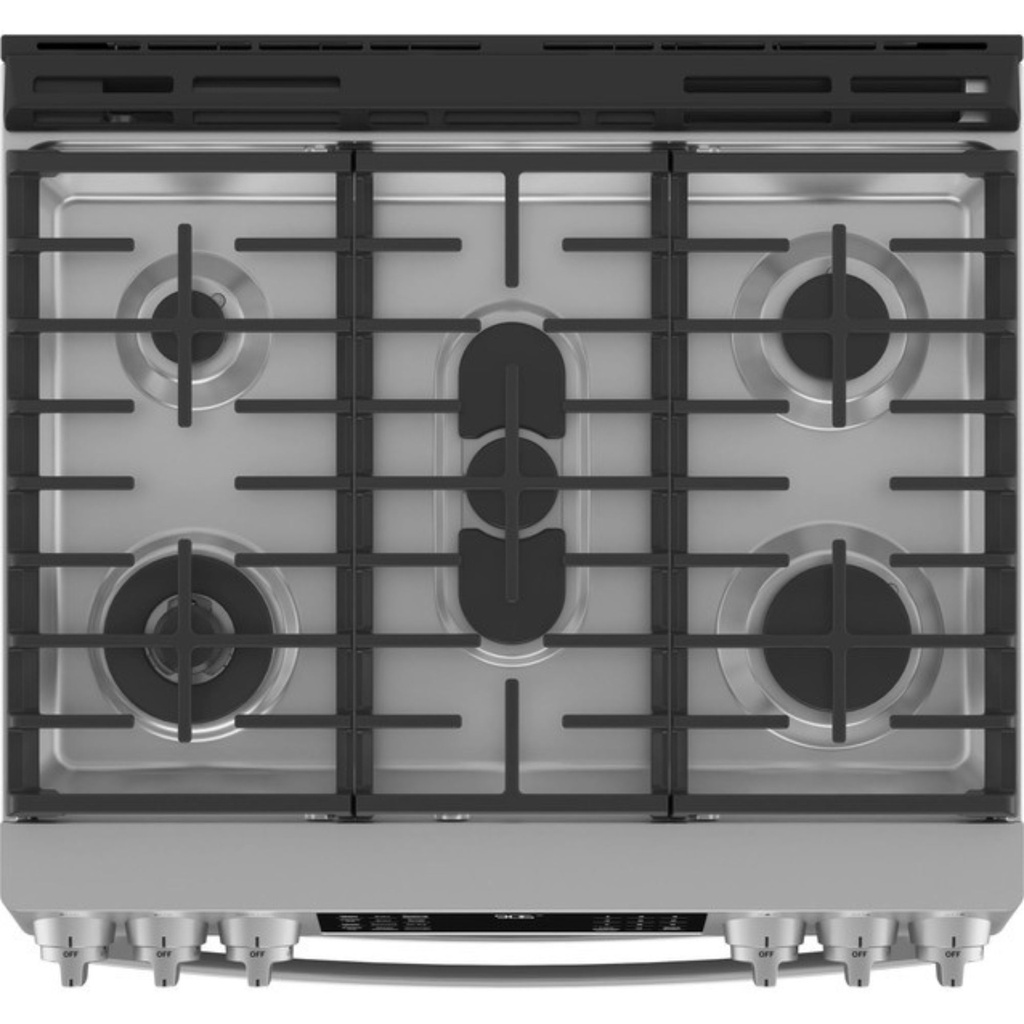 GE-PGS960YPFS-Top view ofGas Range with 5 Burners