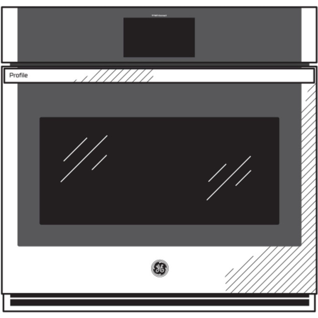 PKS7000SNSS diagram of 27" smart built-in convection single wall oven