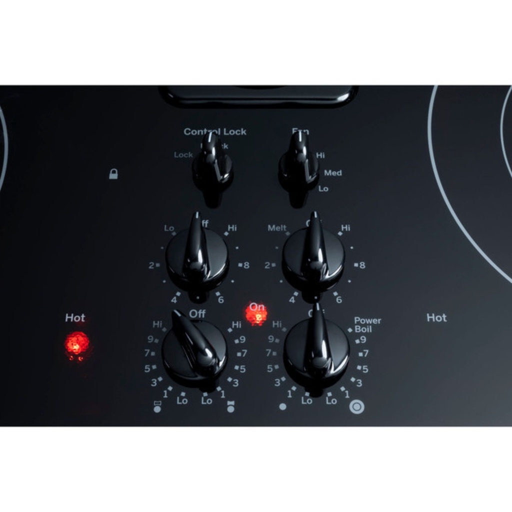 GE-PP9830DRBB-Cooktop "On" indicator light
