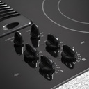 PP9830DRBB Knob controls with black glass surface
