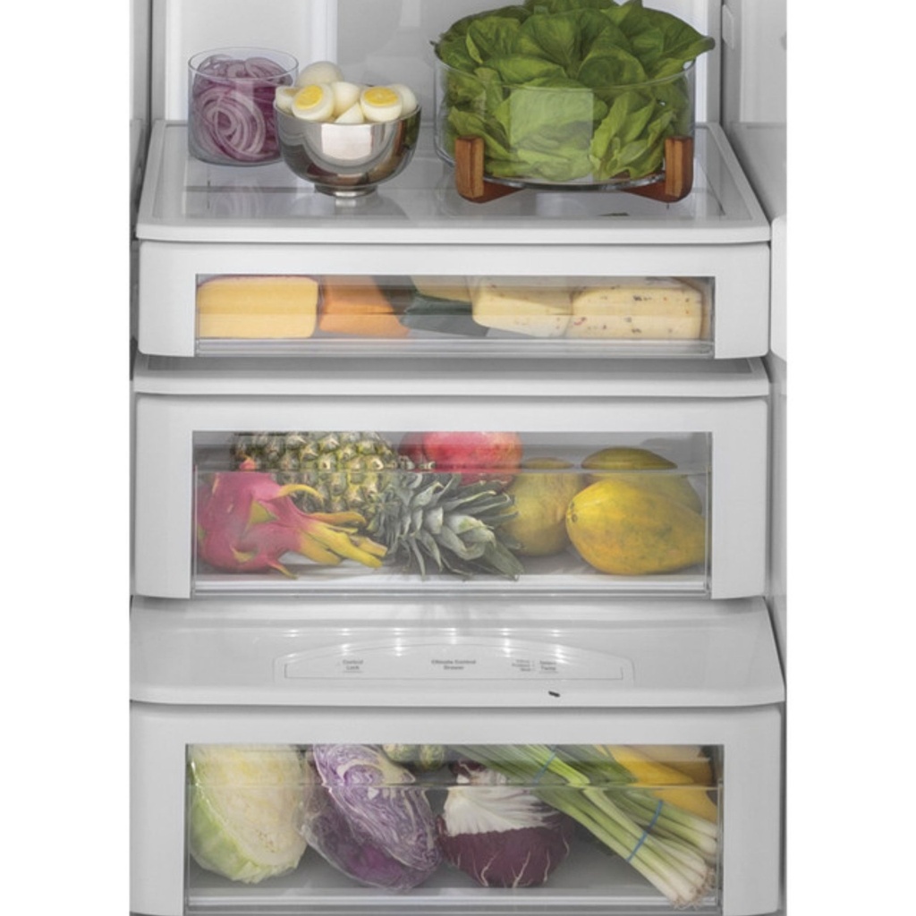 GE-PSB42YSNSS-Fresh Food Multi-Level Drawers