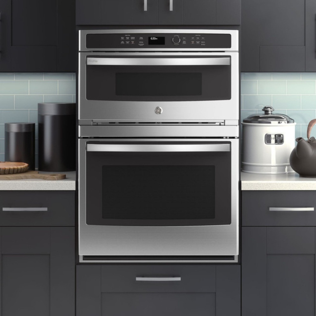 GE-PT9800SHSS- 30 in. Combination Double Wall Oven