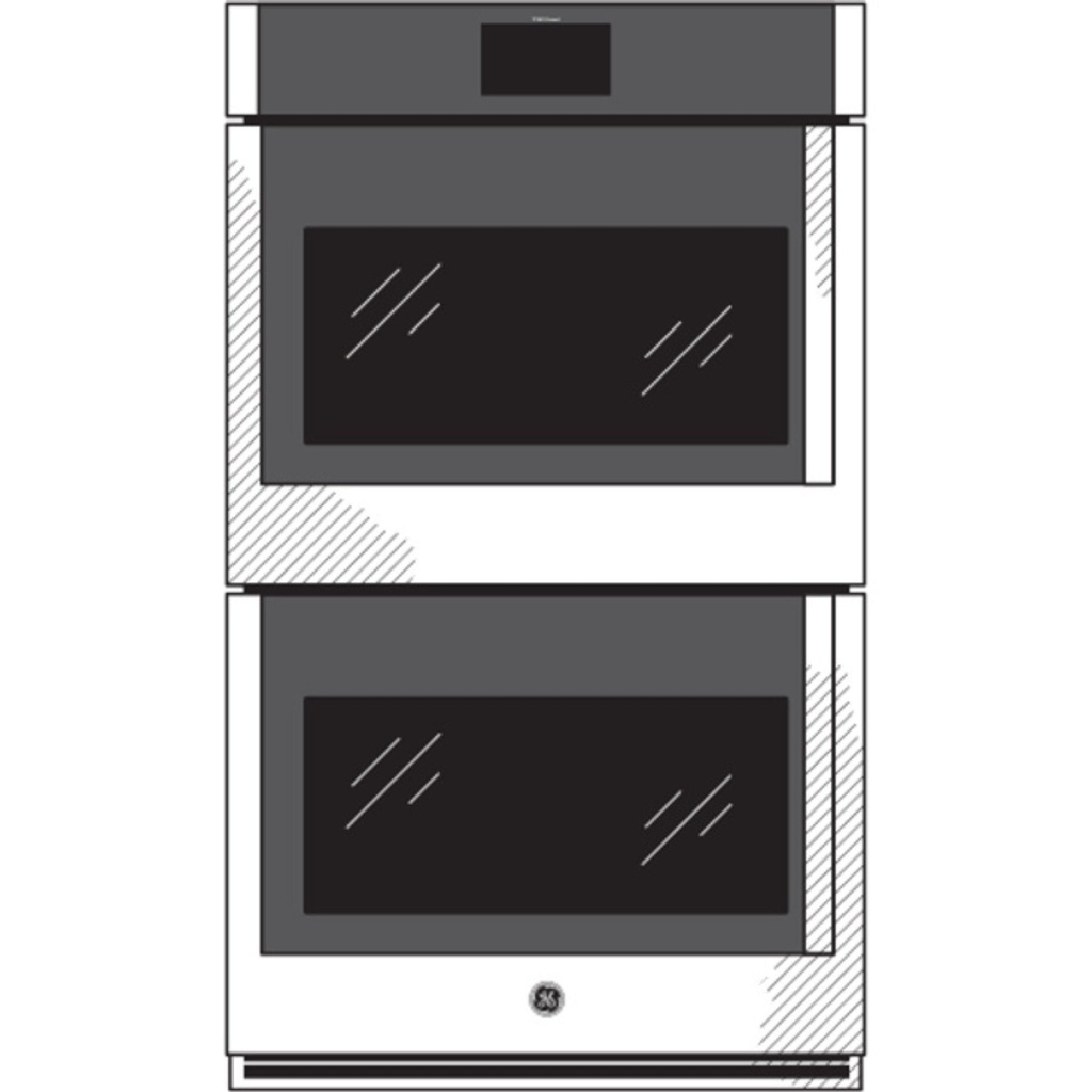 PTD700LSNSS diagram of 30" smart built-in convection double wall oven