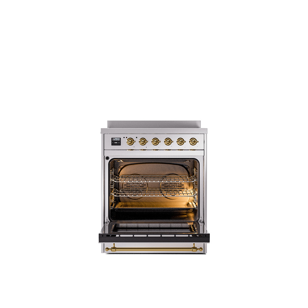 ILVE_UPI304QNMPSSG_Nostalgie_II_30"_Dual_Fuel_Range_oven_door_opened