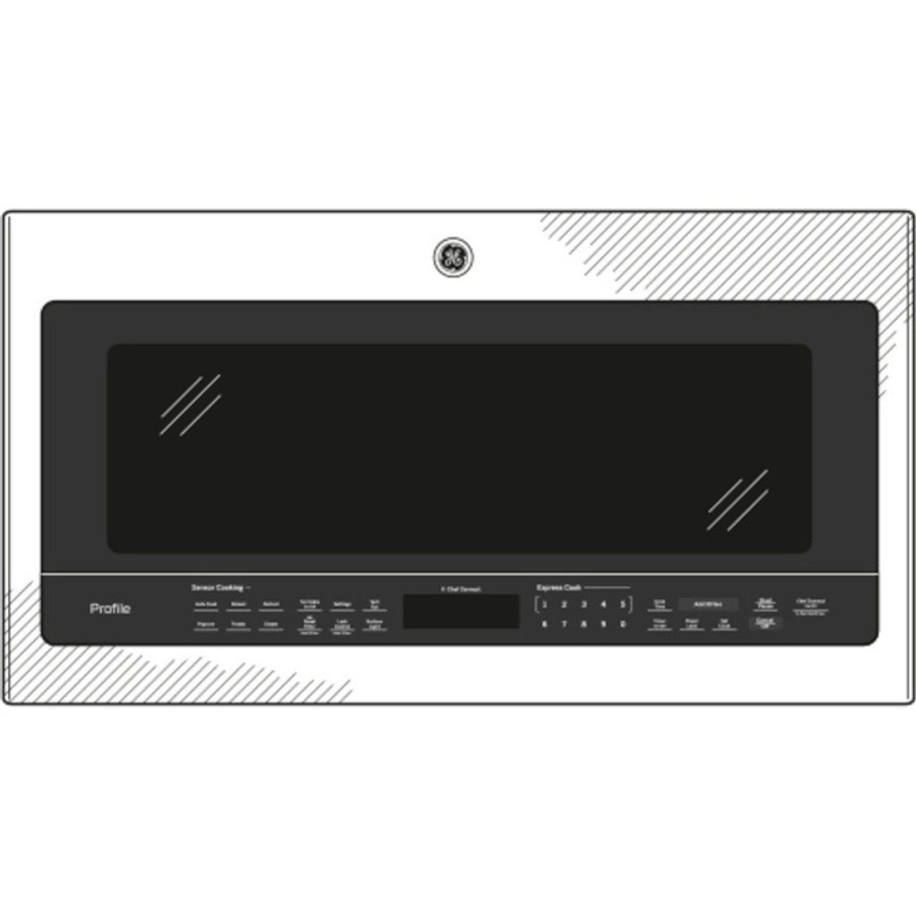 GE-PVM9005SJSS-Diagram of 2.1 Cu. Ft. Over-the-Range Sensor Microwave Oven