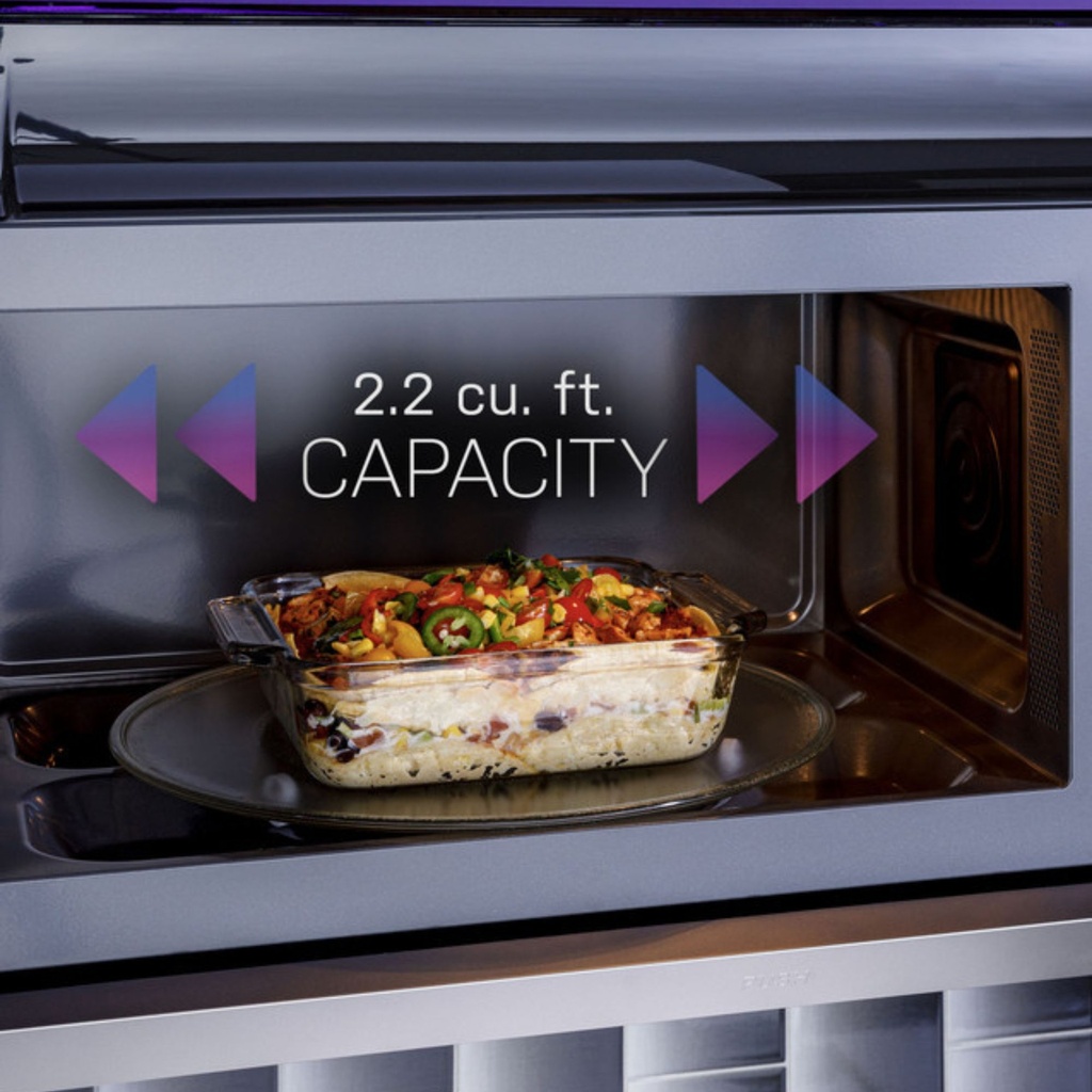 GE-PVM9225SRSS-2.2 cu. ft. Capacity