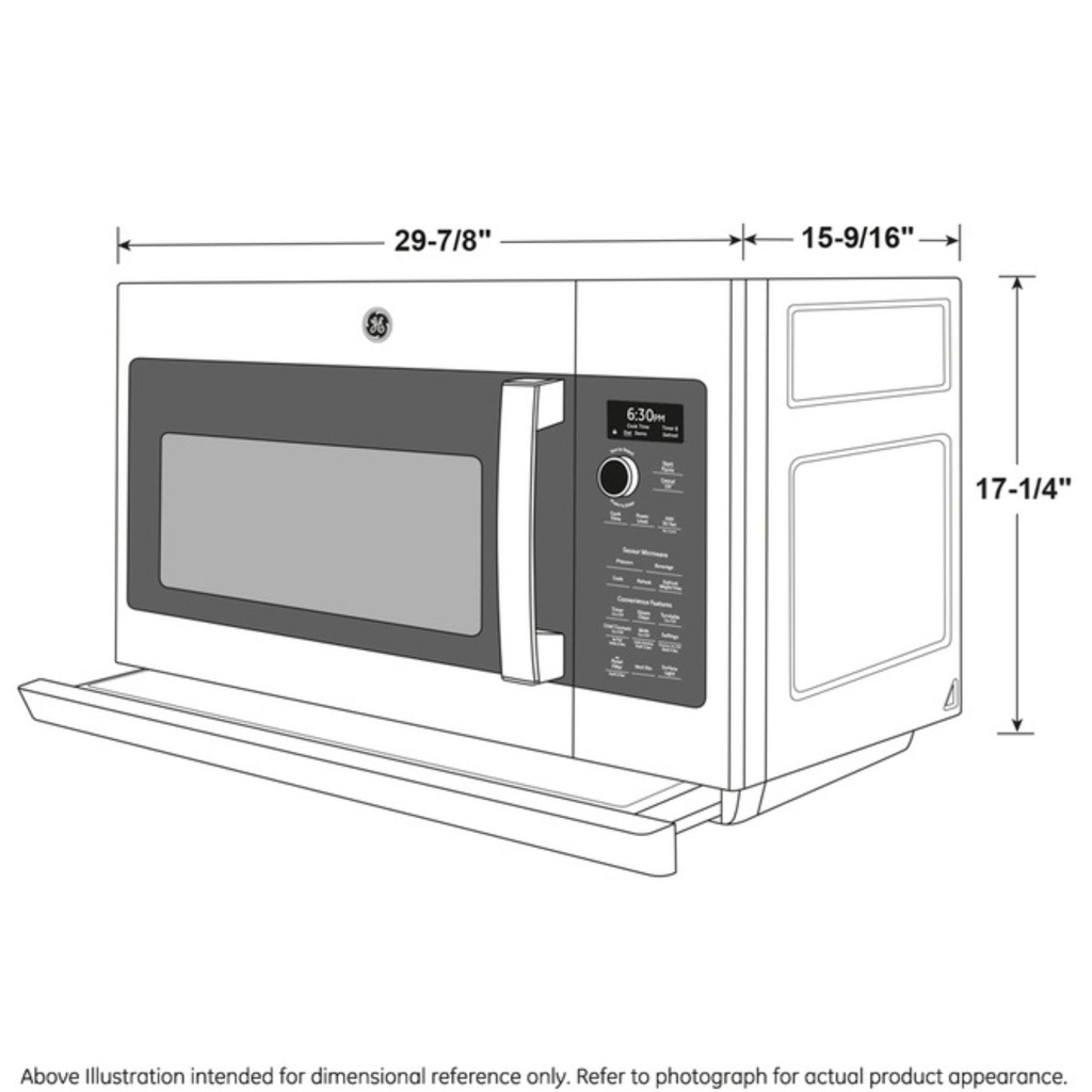 GE-PVM9225SRSS-Dimensional