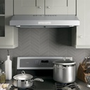 GE-PVX7300SJSS-modern kitchen setup with a stainless steel range hood