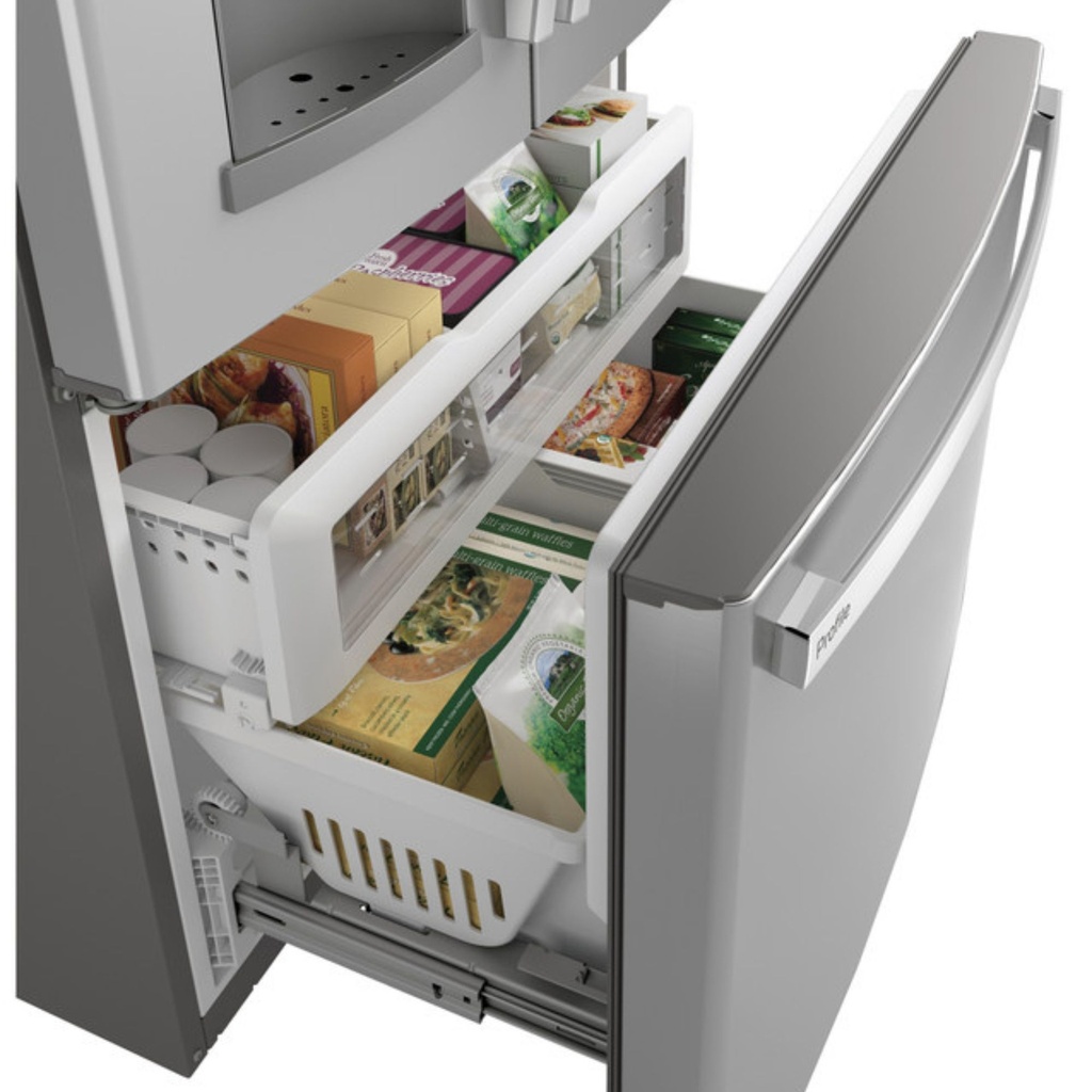 GE-PYD22KYNFS-Organized Freezer Drawer with Frozen Foods