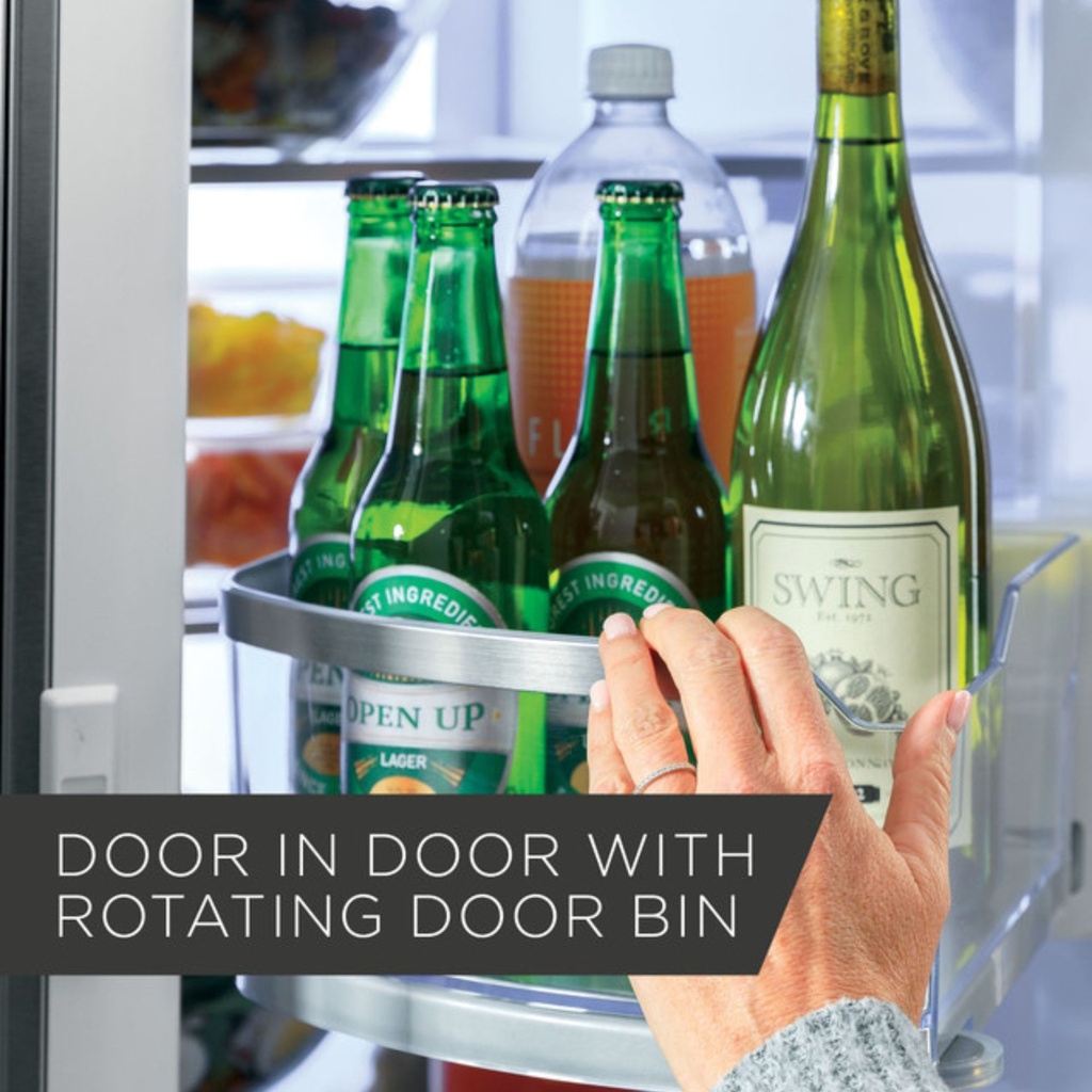 GE-PYD22KYNFS-Door in door with rotating door bin