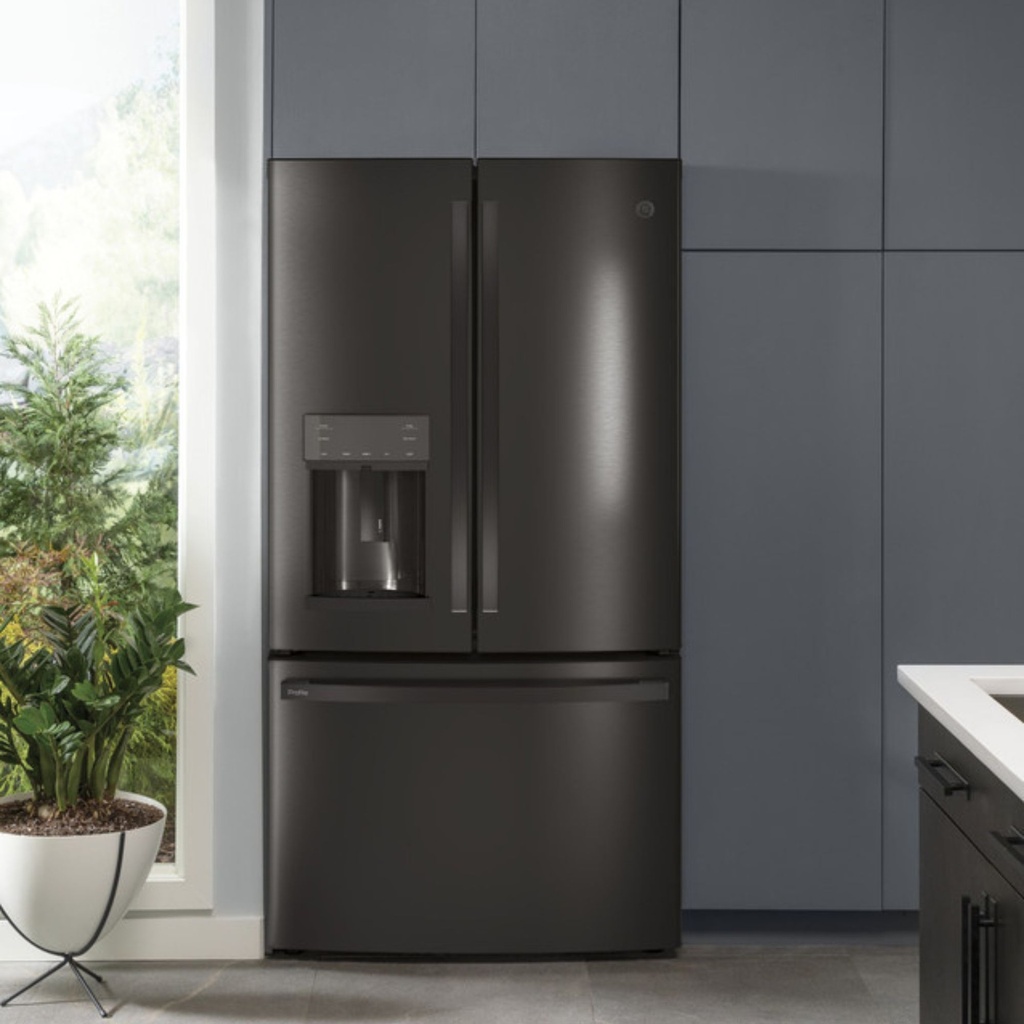 GE-PYE22KBLTS-22.1 Cu. Ft. Counter-Depth French-Door Refrigerator