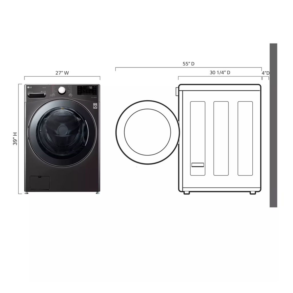 LG-WM3998HBA-dimensions