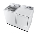Samsung-DVE50R5200W-right angle view with matching washer