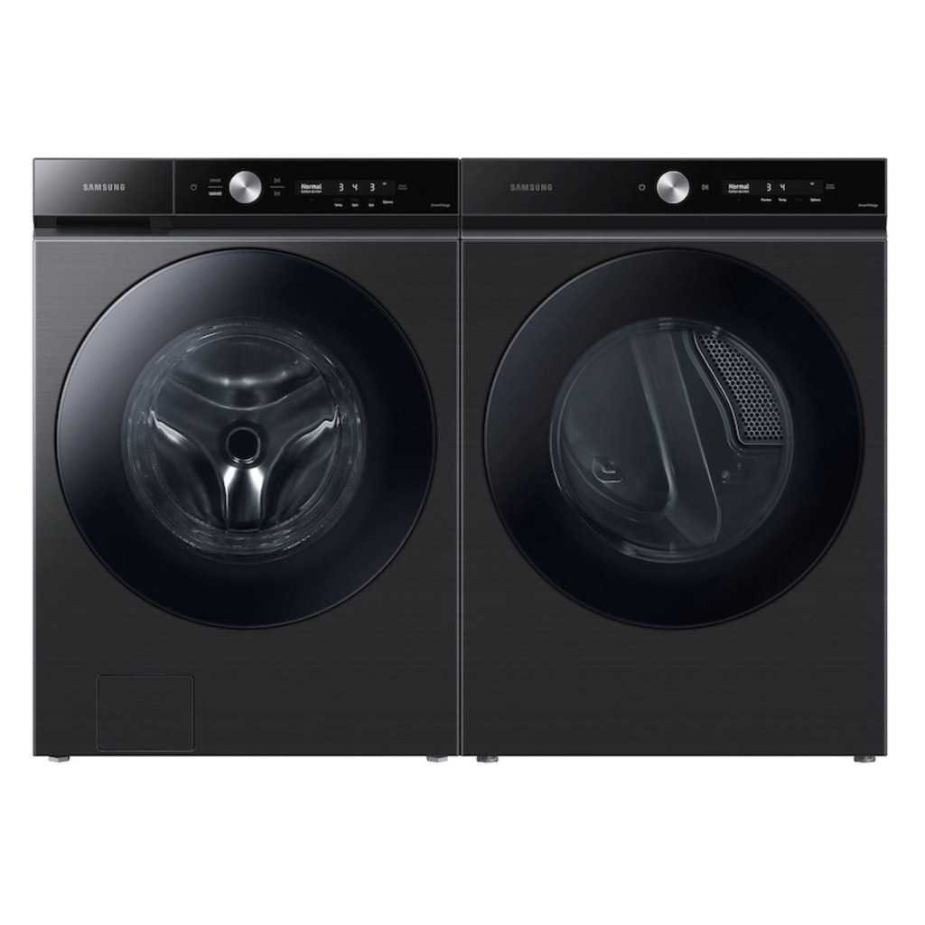 Samsung-DVE53BB8700V-front view with matching washer