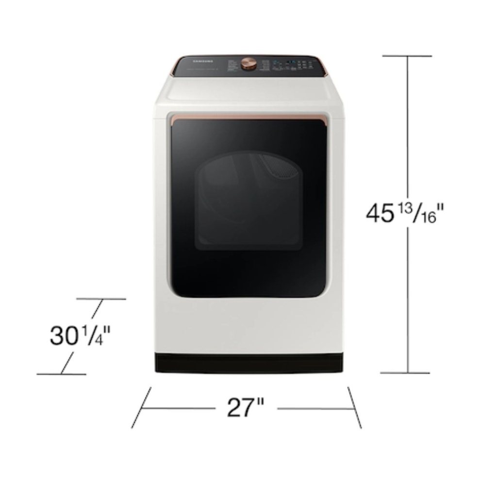 Samsung-DVE55CG7500E-dimensions