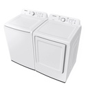 Samsung-DVG41A3000W-right angle view with matching washer