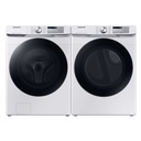 Samsung-DVG45B6300W-front view with matching washer