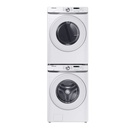 Samsung-DVG45T6000W-verticle view with matching washer