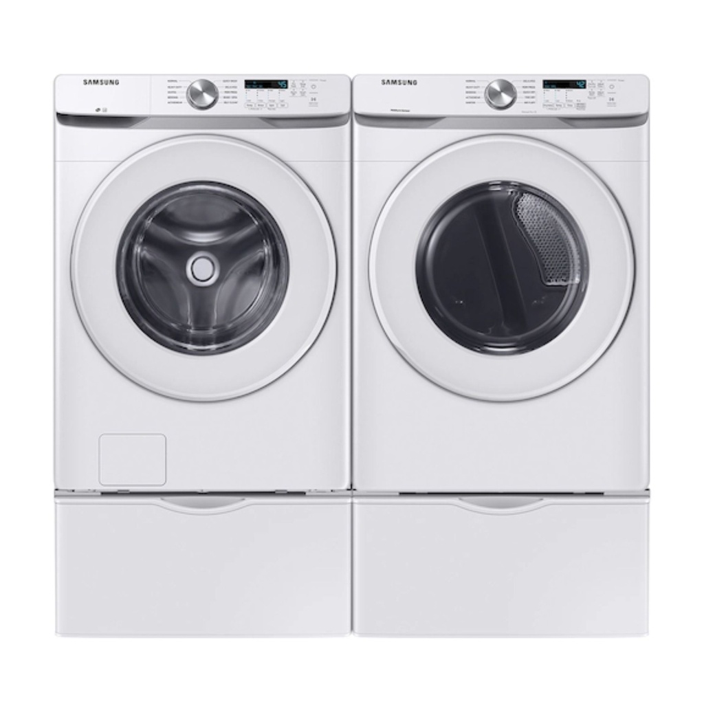 Samsung-DVG45T6000W-matching washer view with drawer