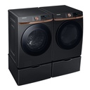 Samsung-DVG50BG8300V-left angle view with matching washer