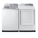 Samsung-DVG50R5200W-front view with matching washer