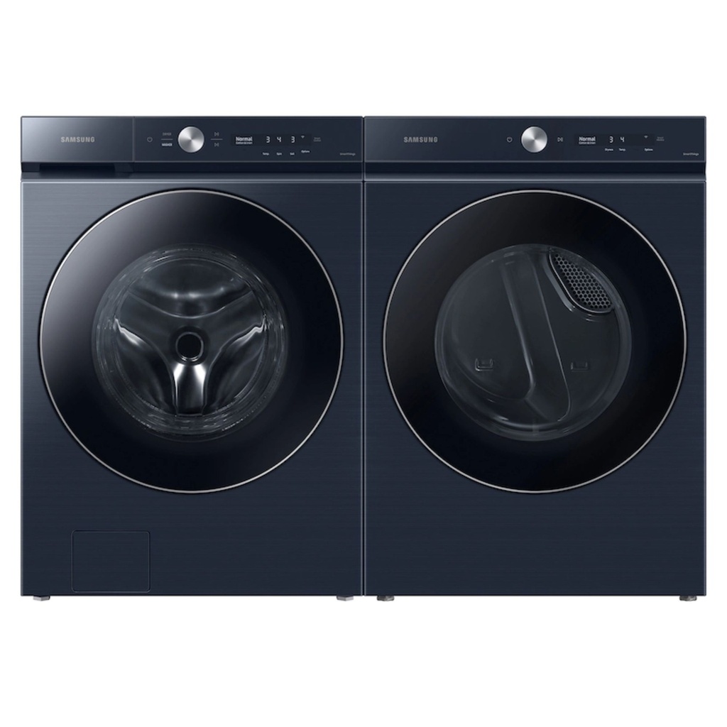 Samsung-DVG53BB8900D-front view with matching washer
