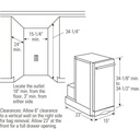 GE-UCG1510NII-Installation diagram for a built-in trash compactor