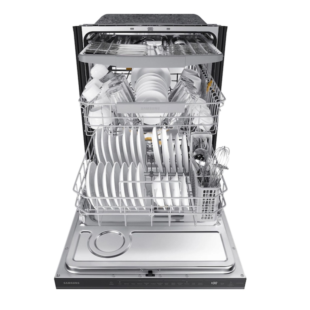 Samsung-DW80B6061UG-front filled in view