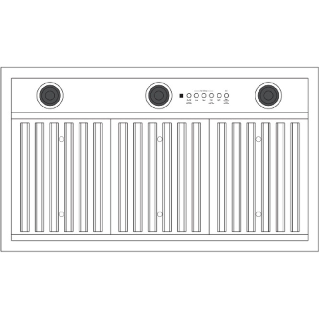 UVC9360SLSS diagram of hood