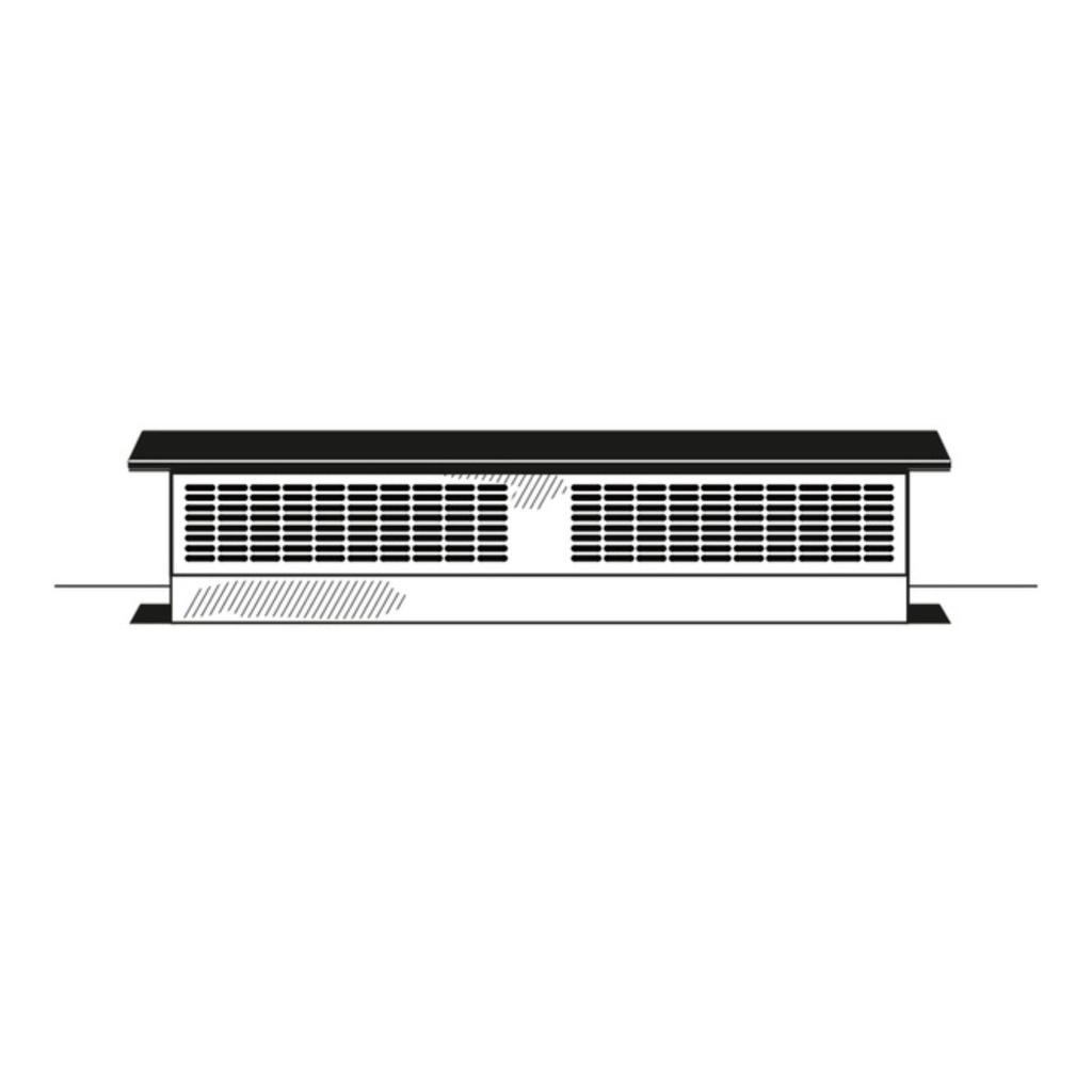 UVD6301SPSS diagram of telescopic downdraft system