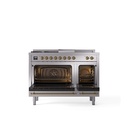 ILVE_UP48FSQNMPSSG_Nostalgie_II_48"_Dual_Fuel_Range_oven_door_opened